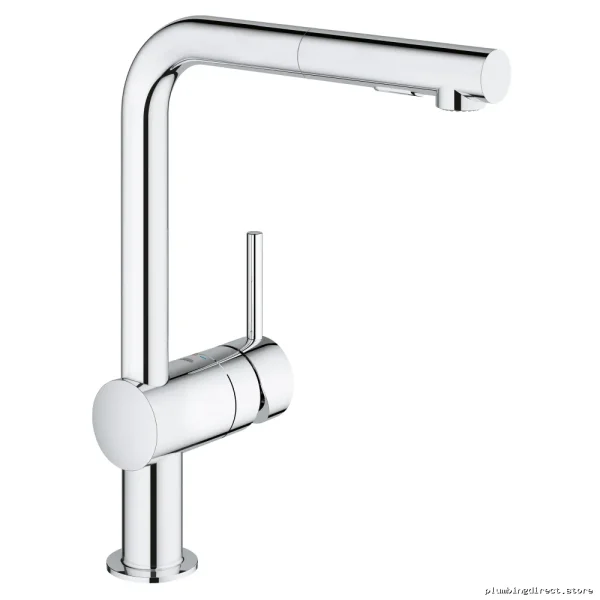 Grohe Minta Chrome Kitchen Faucet with Easy-Pull Spray Head 30300000