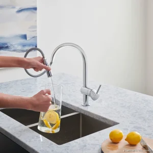 Grohe Minta Kitchen Faucet with Pulldown Spray - Chrome Finish 31378003