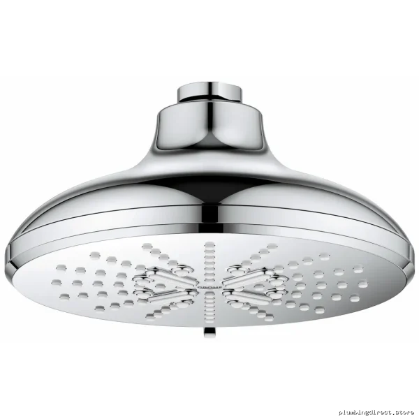 Grohe Chrome 6.5 Inch 3-Spray SmartActive Rainfall Shower Head 26789000 - Image 2