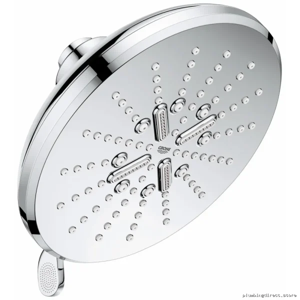 Grohe Chrome 6.5 Inch 3-Spray SmartActive Rainfall Shower Head 26789000