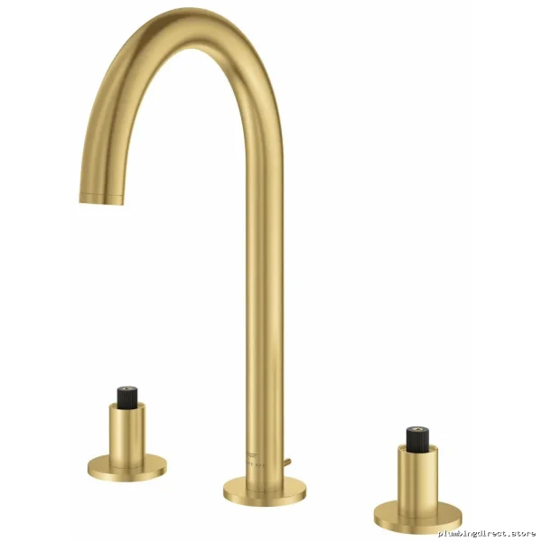 Modern Atrio Widespread Single-Handle Bathroom Faucet with Brushed Cool Sunrise Finish - Grohe 20659GN0 - Image 2