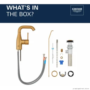 Grohe Chrome Bathroom Faucet Single Hole Modern Design 2348500A