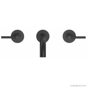 Grohe Atrio 206632430 Two-Handle Wall Mount Faucet Handle-Free Trim Kit in Modern Matte Black