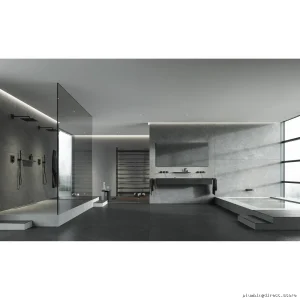 grohe modern matte black wall-mounted hand shower holder