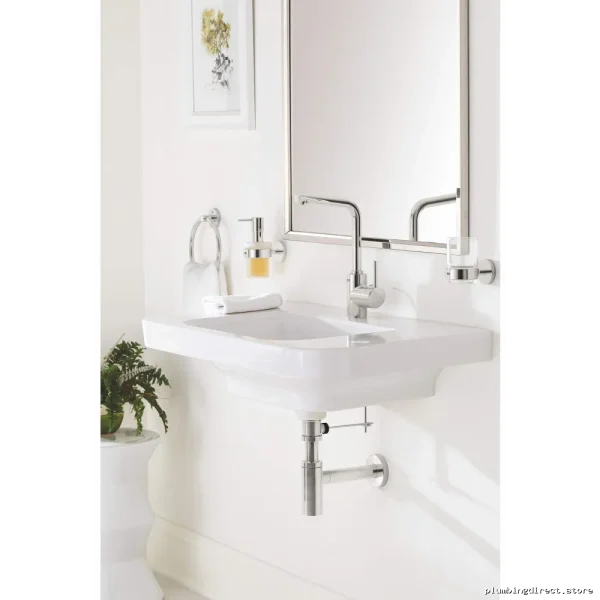 Modern Single-Hole Chrome Bathroom Faucet - Grohe Model 23737002