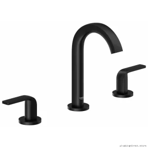 Grohe 205972430 Modern Widespread Bathroom Faucet Set in Matte Black Finish
