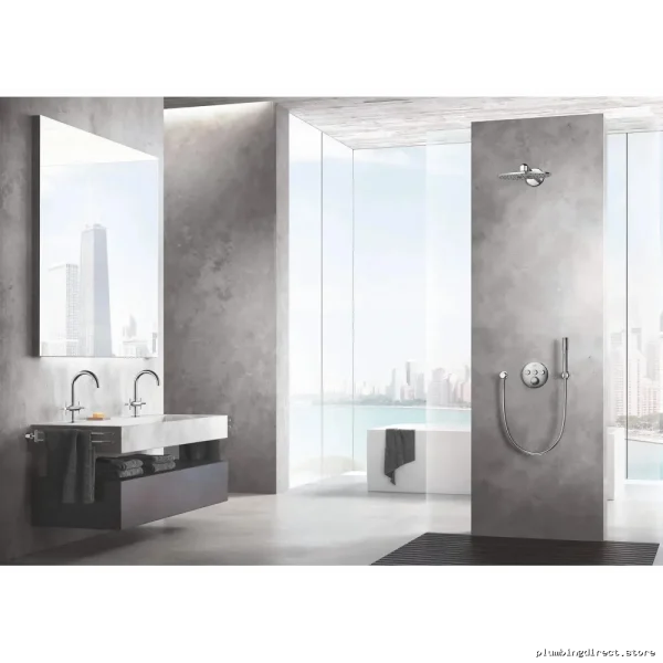 Grohe Premium Chrome Mount for Luxury Handheld Rainshower