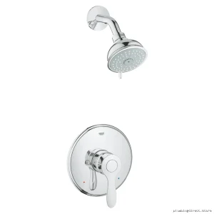 Grohe Pressure-Balanced Chrome Showerhead Trim Kit - Easy-Install