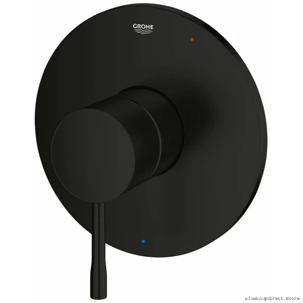 Grohe Pressure-Balancing Shower Trim with Anti-Scald Protection - Matte Black