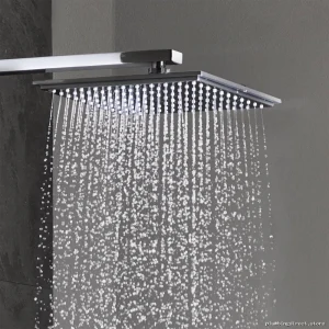 Grohe Chrome Rainfall Shower Head - Powerful Luxury Spray