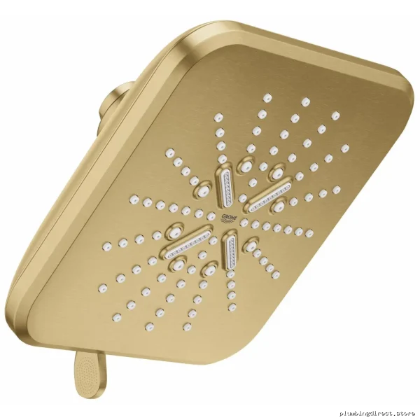 Rainshower SmartActive 3-Func Shower Head - Brushed Cool Sunrise Design Grohe 26797GN0 - Image 2