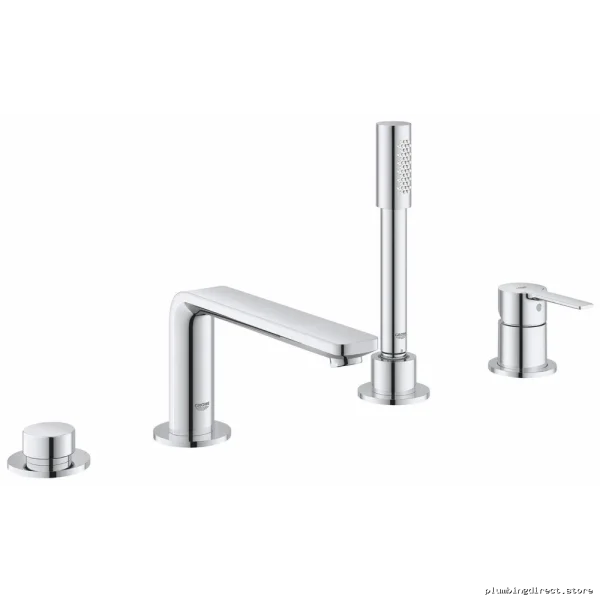Grohe Roman Tub Filler with 4-Hole Chrome Trim & Handheld Shower - Model 19577001 - Image 4