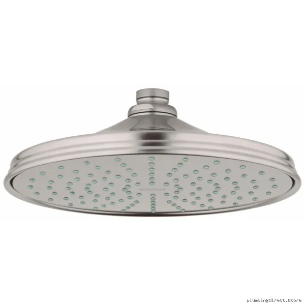 Grohe Rainshower Rustic Spacious Rainfall Shower Head - Brushed Nickel #26474EN0