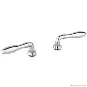 Grohe Seabury Lever Handle Pair - Chrome Finish