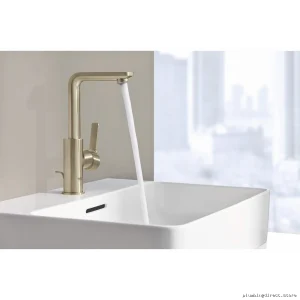 Grohe Single-Hole Bathroom Faucet Brushed Cool Sunrise Finish 23825GNA