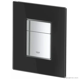 Grohe Glass & Velvet Black Wall Actuator Plate - Skate Cosmopolitan Model Grohe