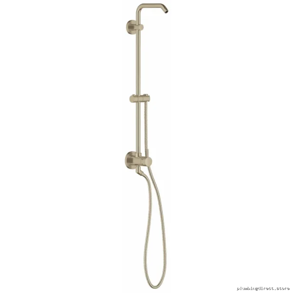 Grohe Retro Fit Slidebar Shower Kit with Divertor & Hose in Brushed Nickel - Image 2