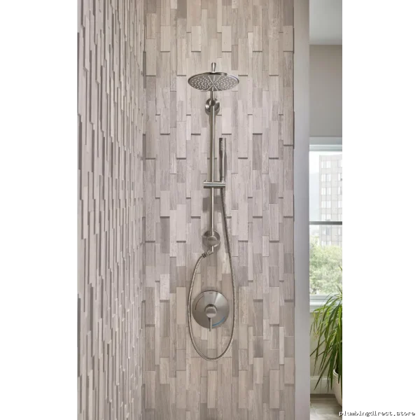 Grohe Retro Fit Slidebar Shower Kit with Divertor & Hose in Brushed Nickel
