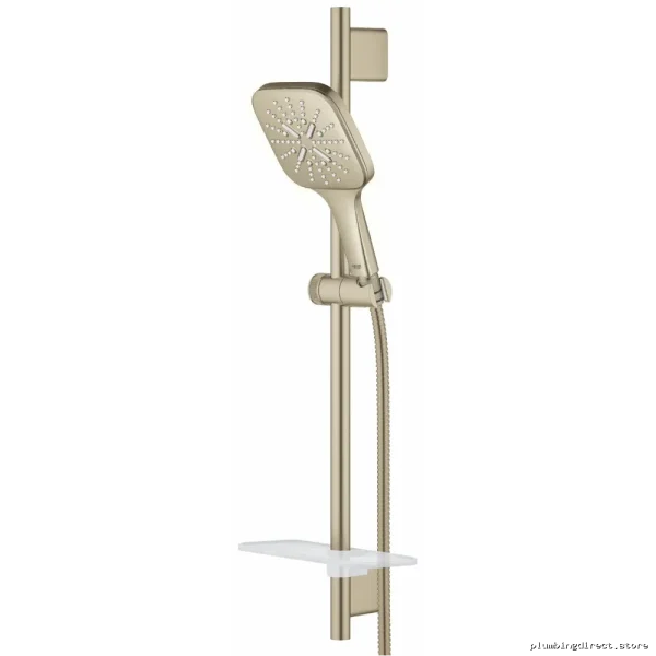 Grohe SmartActive 3-in-1 Function Hand Shower with Adjustable Spray Patterns, Hose & Slide Bar Kit - Brushed Nickel 26585EN0