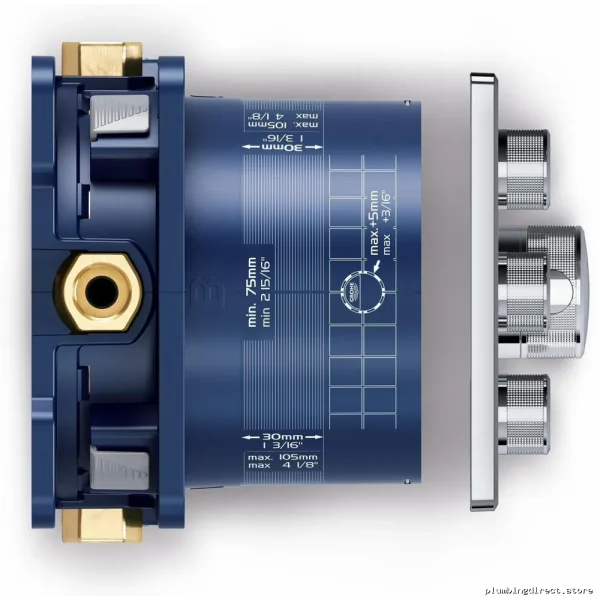 Grohe SmartControl Thermostatic Valve Trim with Triple Function Module - Chrome Finish 29142000 - Image 2