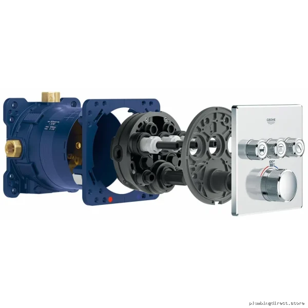 Grohe SmartControl Thermostatic Valve Trim with Triple Function Module - Chrome Finish 29142000 - Image 3