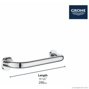 Grohe Stainless Steel Shower Safety Grab Bar with Secure Mounting