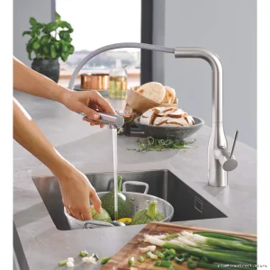 Grohe SuperSteel Pull-Down Kitchen Faucet with Spray Head 30271DC0