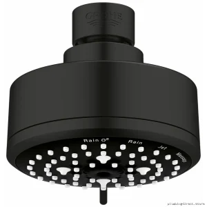 Grohe Tempesta 100 4-in-1 Shower Head - Matte Black Finish, High-Pressure Spray, Durable Design