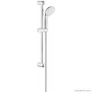 Grohe Tempesta 100 Dual-Function Handheld Shower with Sliding Hose Bar in Chrome