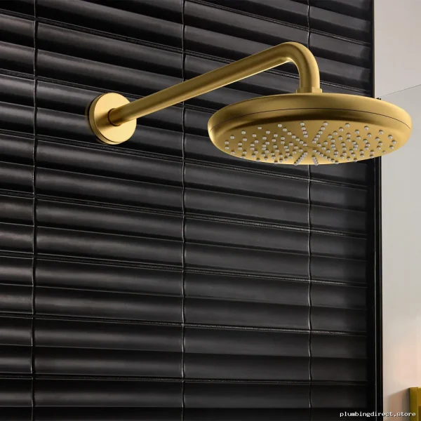 Tempesta 210 Single Function Shower Head - Brushed Cool Sunrise Finish Grohe