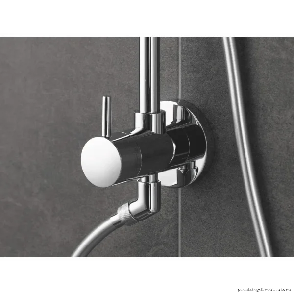 Grohe Tempesta Chrome Shower Head Set with Handheld & Adjustable Slide Bar