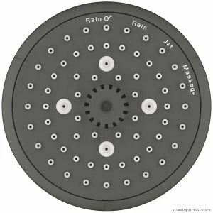 Grohe Tempesta 100 Multi-Function Showerhead - Brushed Nickel, 4 Spray Settings