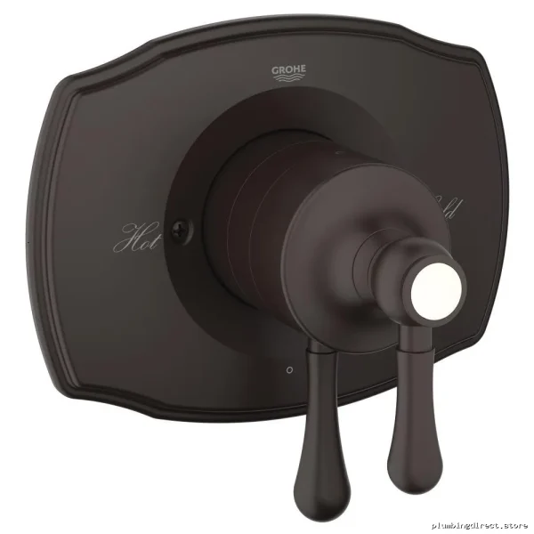 Grohtherm Authentic Pressure Balance Valve Trim with Integrated Diverter - Oil Rubbed Bronze 19844ZB0 Grohe