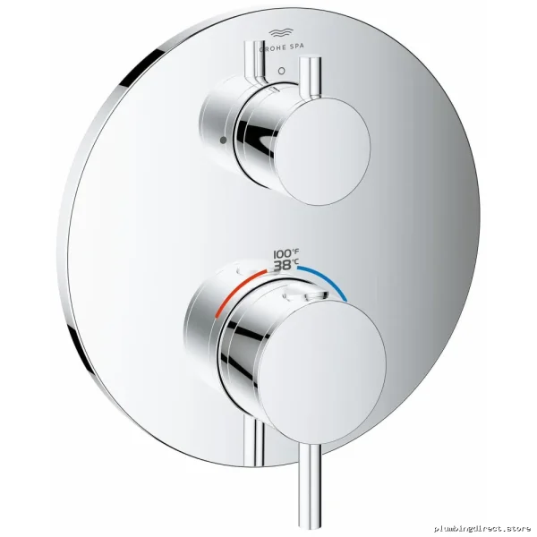 Grohe Chrome Thermostatic Shower Valve Trim Kit 24360000 - Image 2