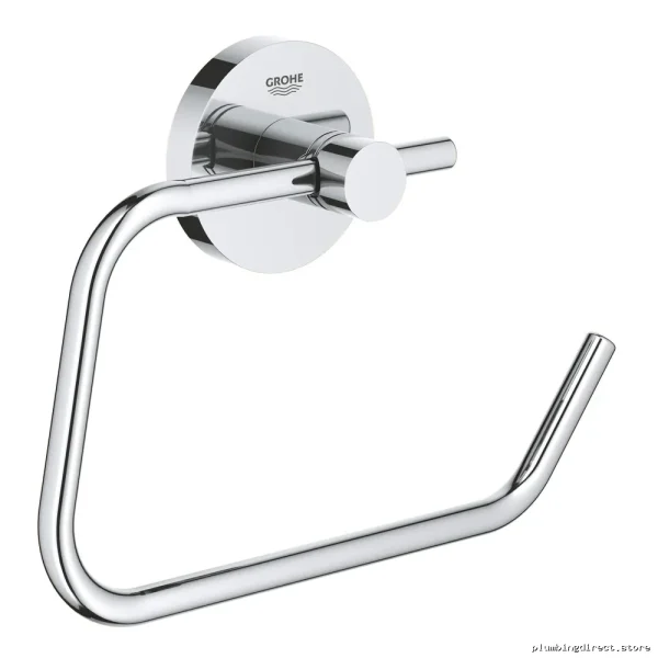 Wall-Mount Chrome Toilet Paper Holder - Grohe 40689001 Essentials