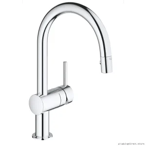 Grothe Smart Design Chromed Pulldown Sprayer For Kitchens