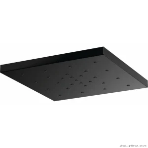 14-Inch H2OKinetic Square Rain Shower Head | Matte Black Design | Brizo 81986-BL