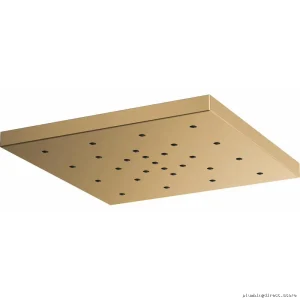 H2OKinetic 14 Inch Square Raincan Shower Head - Brilliance Luxe Gold 81986-GL Brizo