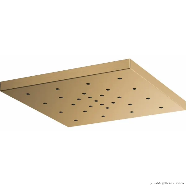 H2OKinetic 14 Inch Square Raincan Shower Head - Brilliance Luxe Gold 81986-GL Brizo