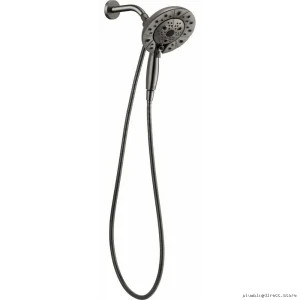 H2OKinetic Luxury Transitional Round 2-in-1 Hand Shower - Luxe Steel 862