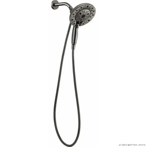 H2OKinetic Luxury Transitional Round 2-in-1 Hand Shower - Luxe Steel 862