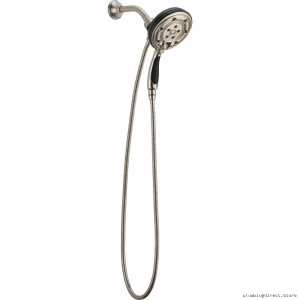 H2OKinetic 2-in-1 Shower Head Hand Shower 2.5 GPM Luxe Nickel Matte Black