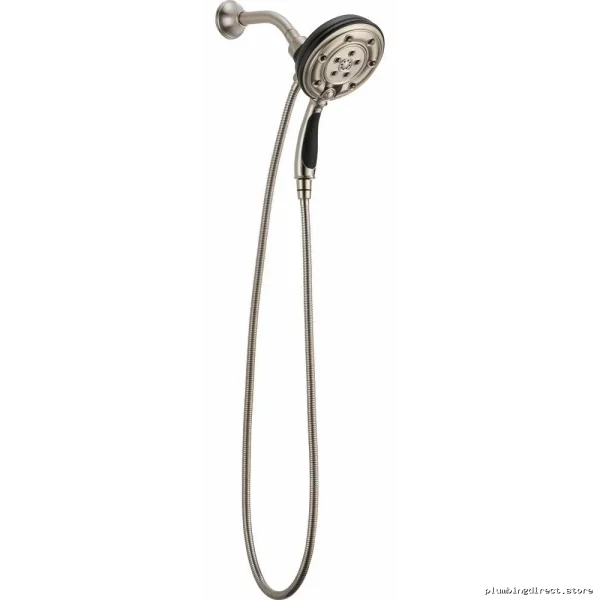 H2OKinetic 2-in-1 Shower Head Hand Shower 2.5 GPM Luxe Nickel Matte Black