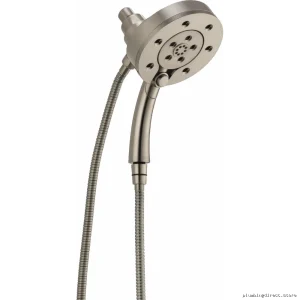 H2Okinetic Brizo Luxe Nickel 2-in-1 Euro Round Hand Shower - 86275-NK-2.5