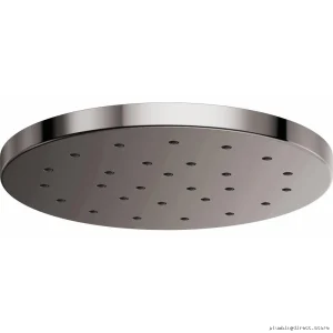 H2OKinetic Round Raincan Shower Head - High-Pressure Brilliance Black Onyx Finish | Brizo 81987-BNX