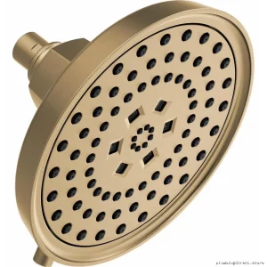 H2OKinetic High Pressure Multi-Spray Shower Head - Invari Luxe Gold Model 87476-GL