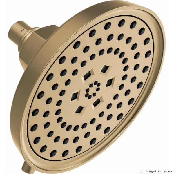 H2OKinetic High Pressure Multi-Spray Shower Head - Invari Luxe Gold Model 87476-GL