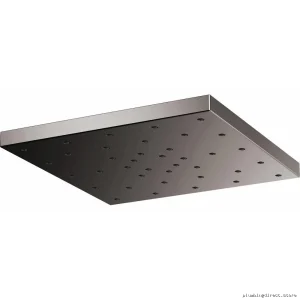 14-Inch H2OKinetic Square Raincan Showerhead 2.5 GPM Brilliance Black Onyx Brizo Model 81986-BNX-2.5