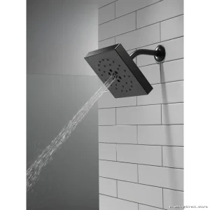 H2Okinetic UltraSoak 4-Setting Shower Head - Matte Black 52484-BL Delta