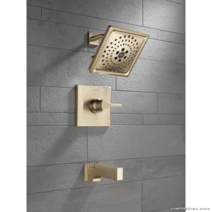 H2Okinetic Tub & Shower Trim - Zura Monitor 14 Series Champagne Bronze